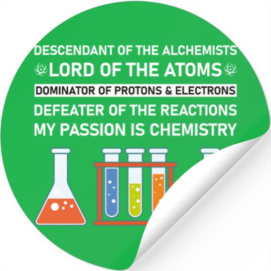 Chemistry Chemist Alchemists Alchemy Chemical Stickers