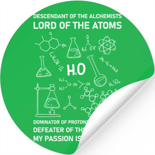 Chemistry Chemist Alchemists Alchemy Chemical Stickers
