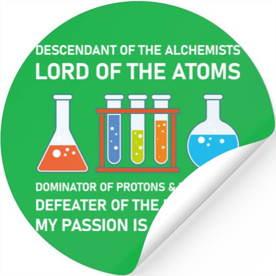 Chemistry Chemist Alchemists Alchemy Chemical Stickers
