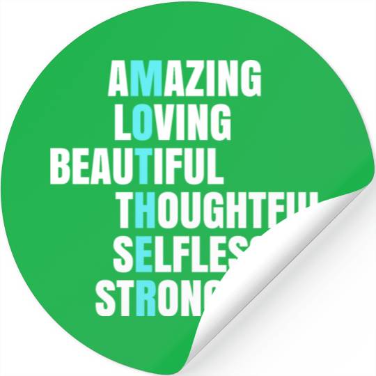 Amazing Loving Strong Mama Mother's Day Gift Idea Stickers