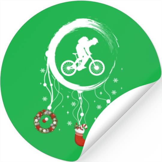 Winter dreamcatcher Christmas Mountain bike Stickers