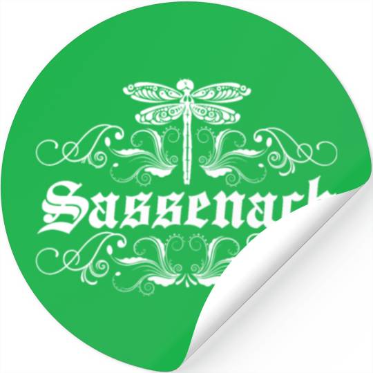 Sassenach Outlander Celtic Gaelic Dragonfly Stickers