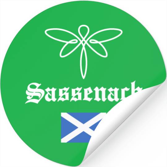 Sassenach Outlander Celtic Gaelic Dragonfly Stickers