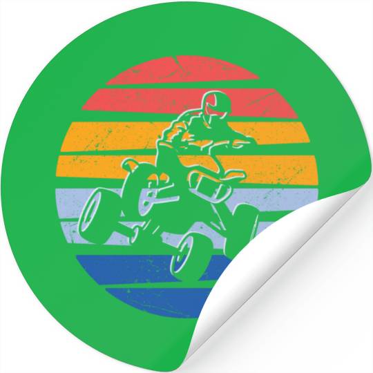 ATV Biker Graphic Offroad 4 wheeler Quad Stickers