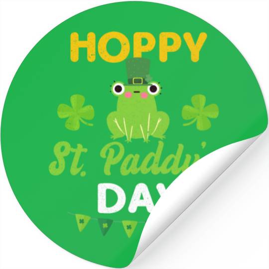 Funny St. Paddy Shenanigans Hoppy St. Paddy's Day Stickers