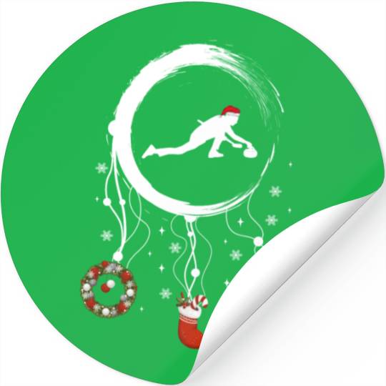 Winter dreamcatcher Christmas Curling Stickers