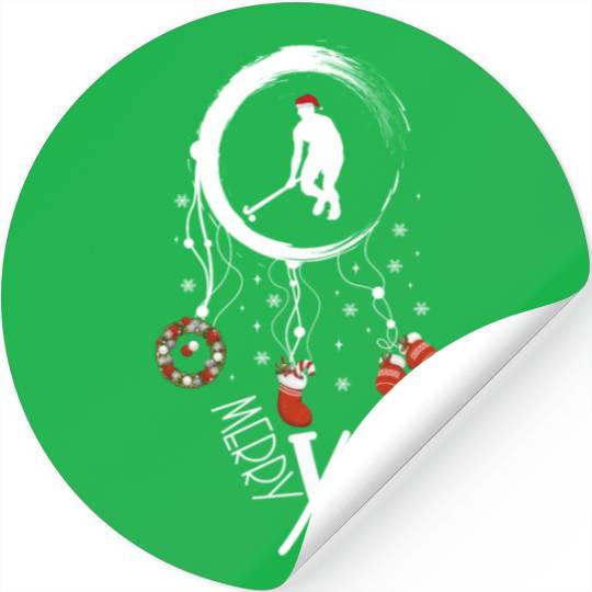 Winter dreamcatcher Christmas field hockey Stickers