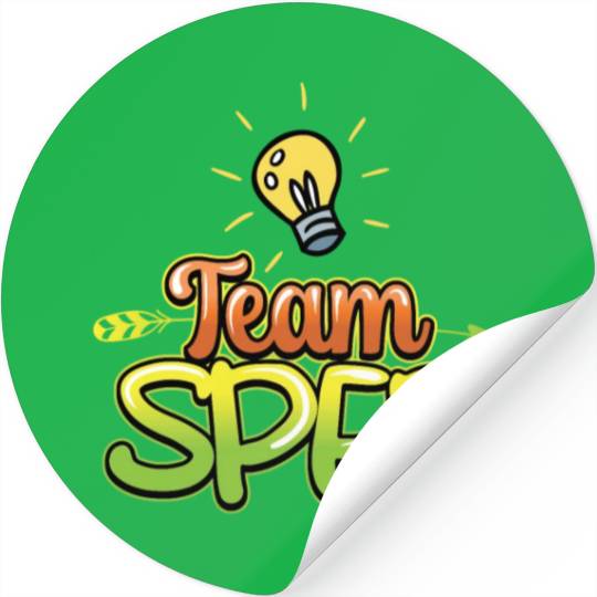 Team Sped Awareness Special Education Teacher Stickers