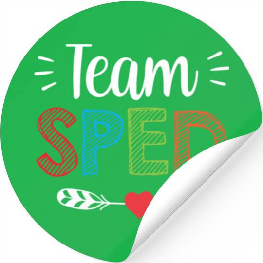 Team Sped Teacher Special Education Awareness Stickers