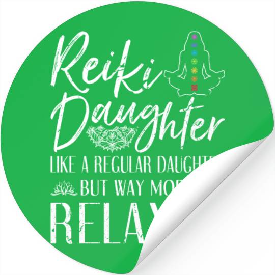 Reiki Daughter Chakra Spiritual Healing Stickers