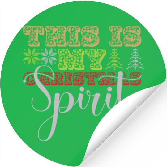 this is my christmas Spirit Stickers