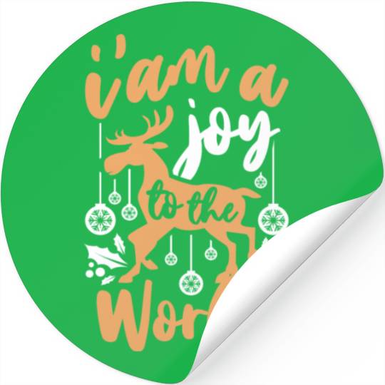 I Am A Joy To The World Xmas Holiday Christmas Stickers