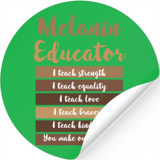 Dope Melanin Teacher Black Teachers Dope Black Stickers