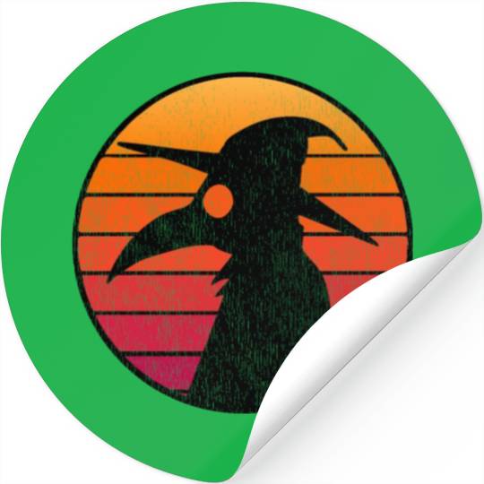 The Plague Doctor Costume Kids Retro Sun Plague Stickers