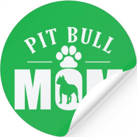 Pit Bull Mom Dog Pet Breed Stickers
