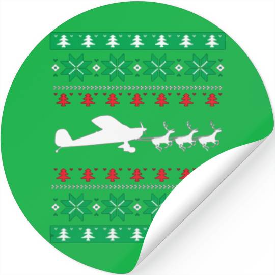Best Christmas Thanksgiving Pilots Aviations Stickers