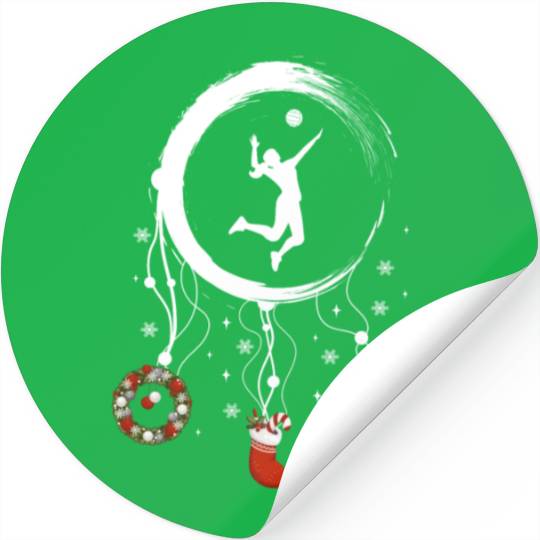 Winter dreamcatcher Christmas Volleyball Stickers