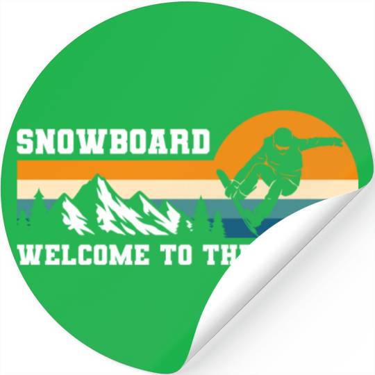 Snowboarders Snow Winter Sports Freestyle Stickers