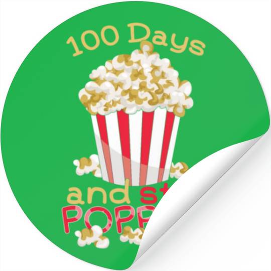 Teacher Student 100th Day 100 Days Of School Pop Stickers