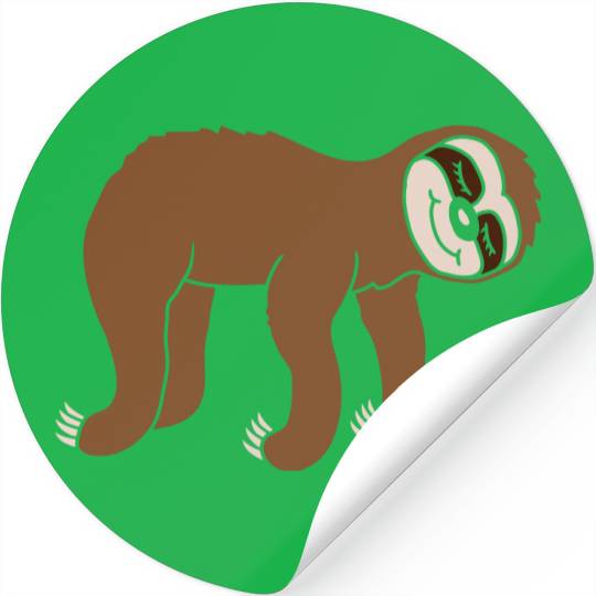 Design hanging lying sloth Stickers