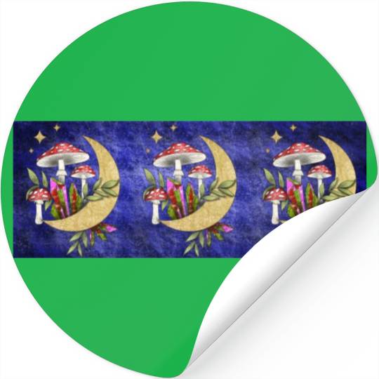 Mushrooms in the moonshine - Format E Stickers