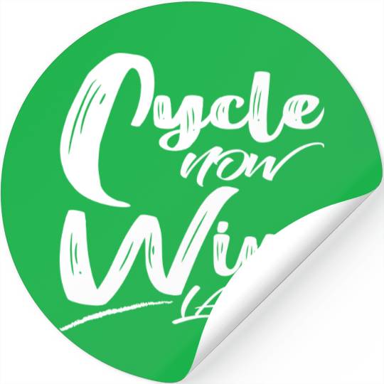 Cycle Now Wine Later Stickers