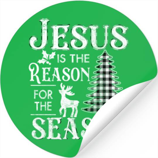 Christmas Jesus is the Reason for the Season Stickers