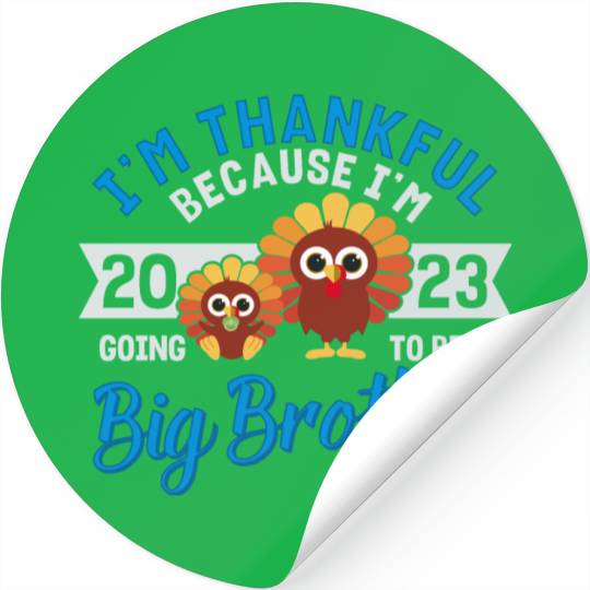 Big Brother 2023 Baby Thanksgiving Turkey Boys Stickers