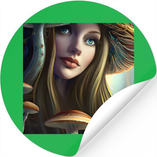 Fairytale Mushroom Fairy Stickers