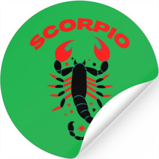 Scorpio beautiful design Stickers