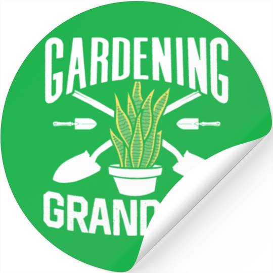 Gardening Granddad Garden Grandpa Landscaping Stickers