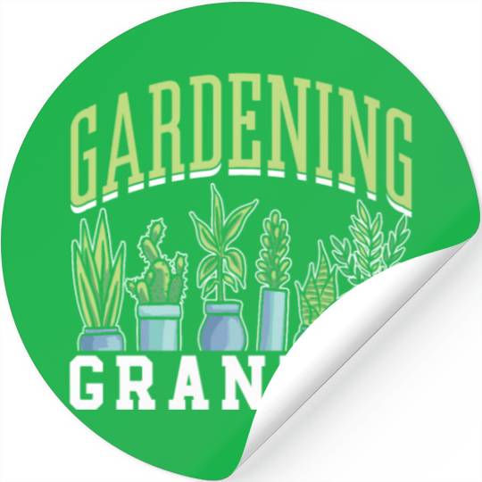Gardening Grandpa Granddad Landscaping Garden Stickers