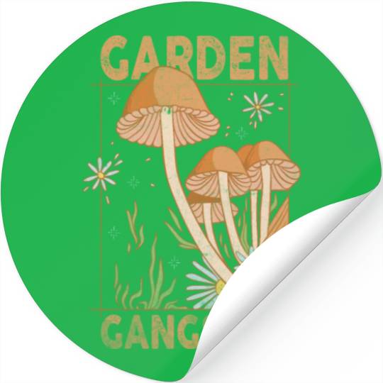 Garden Gangster Flower Enthusiast Stickers