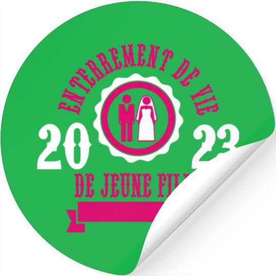Funny Wedding bride bachelorette party 2023 Stickers