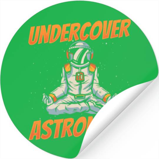 Undercover Astronaut Rocket Astronomy Space Stickers