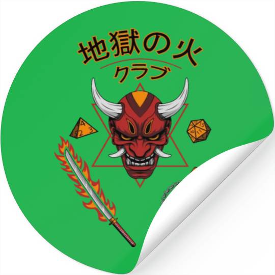 Asian Hellfire Stickers
