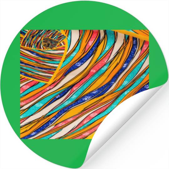 Neon Rainbow Retro 2023 NewYear Vintage Stronger Stickers