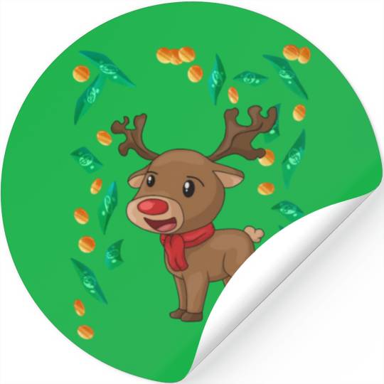 Reindeer Christmas windfall Stickers