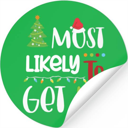 Xmas Quote, Funny Christmas Quote, Santa Claus Stickers
