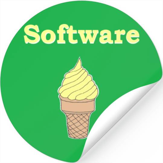 Software Vanilla Ice Cream Stickers