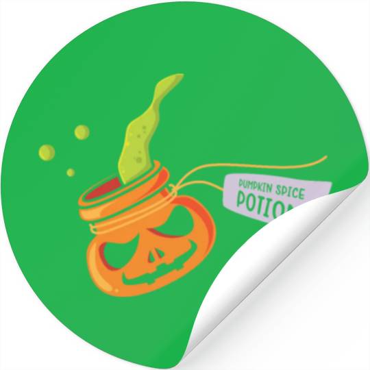Pumpkin Spice Potion Coffee Enthusiast Halloween Stickers