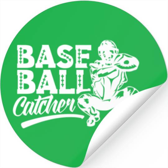Baseball Catcher Hobby Sayings Player Stickers