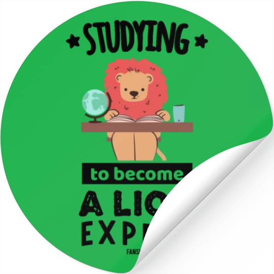 Leo learns in school Stickers