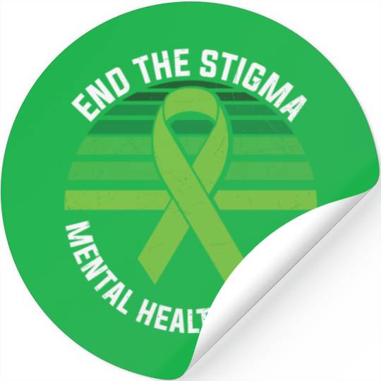 End The Stigma Mental Health Matters Stickers