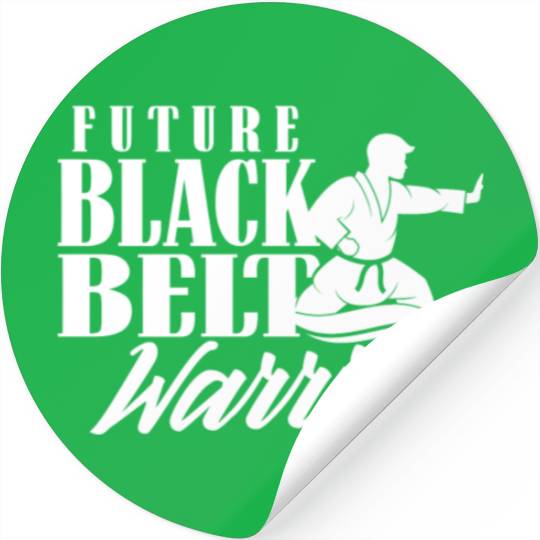 Future Black Belt Warrior MMA Belts Martial Arts Stickers