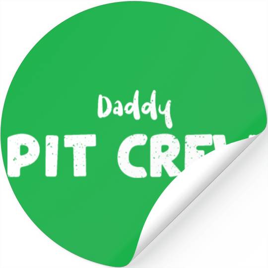 Daddy Pit Crew - Birthday Stickers