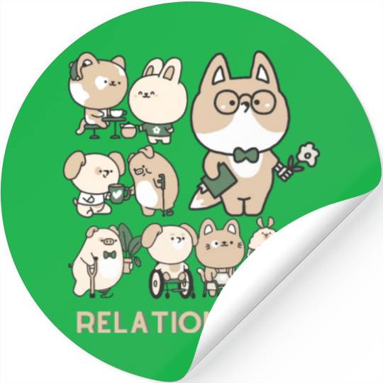 My pets relationship Stickers