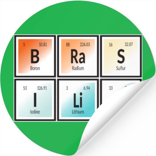 Brasilia | Periodic Table of Elements Stickers
