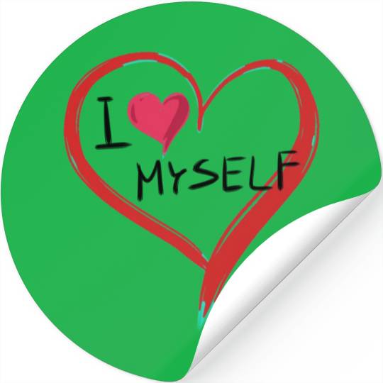 i love me heart text icon shape Stickers