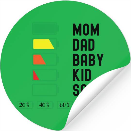 Mom Dad Baby Birth Gift Stickers